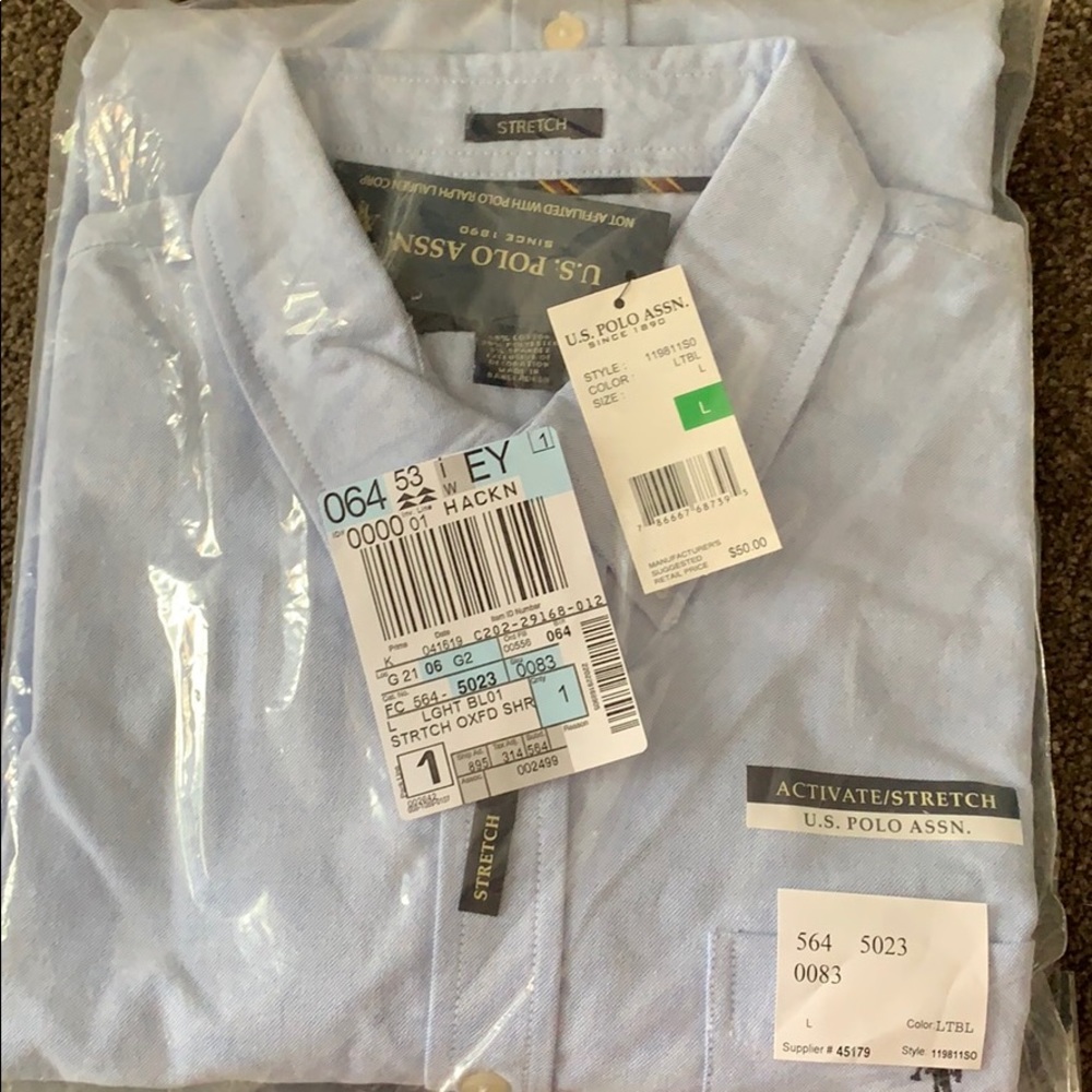 Stretch Button Down Polo